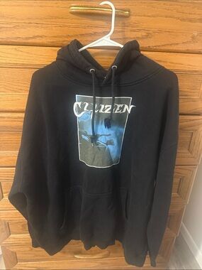 Citizen Black Hoodie with Blue Graphic